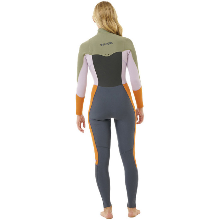 2023 Rip Curl Womens Dawn Patrol 4/3mm Chest Zip Wetsuit 14TWFS - Charcoal